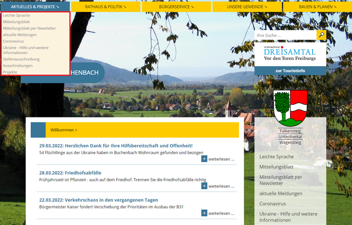 1. Untermen� Buchenbach