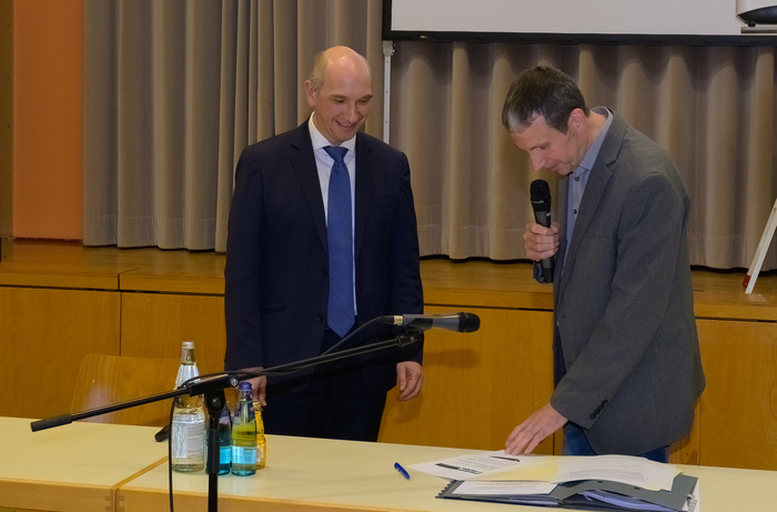 formelle Verpflichtung B�rgermeister Kaiser am 11.04.2022_Bild: Hirsch, Gemeinde Buchenbach