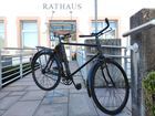 Historische Fahrrad als Leihgabe von B. Ketterer f�r die Auftaktfahrt von B�rgermeister Kaiser