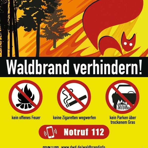 Plakat zur Waldbrandgefahr des MLR Baden-W�rttemberg